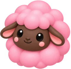 A pink meadow sheep